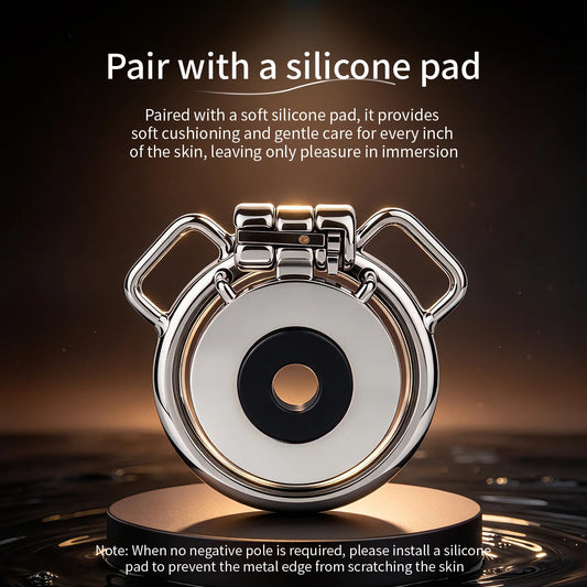 Mirror Steel Flat Chastity Cage