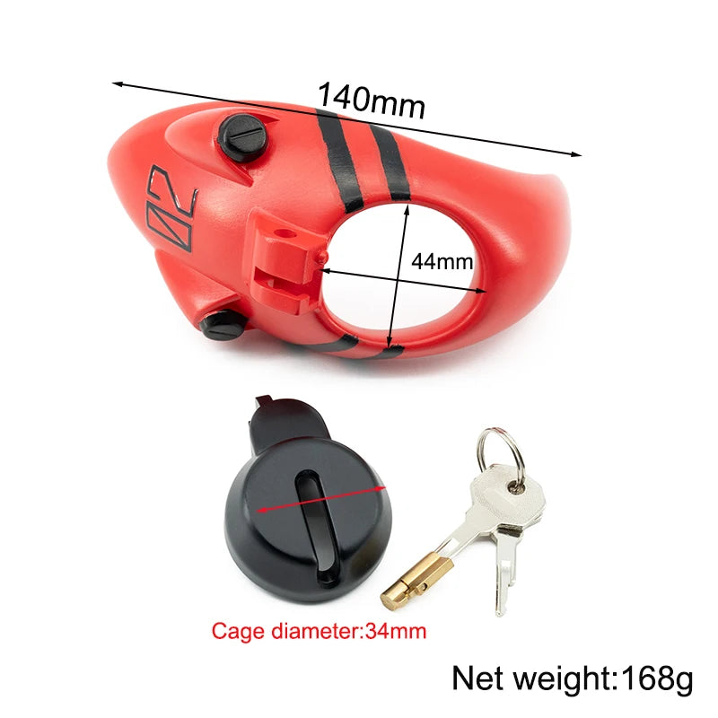 Evangelical Red Mecha Chastity Plate