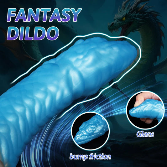 Blue Dragon Fantasy Dildo – alternative view 1