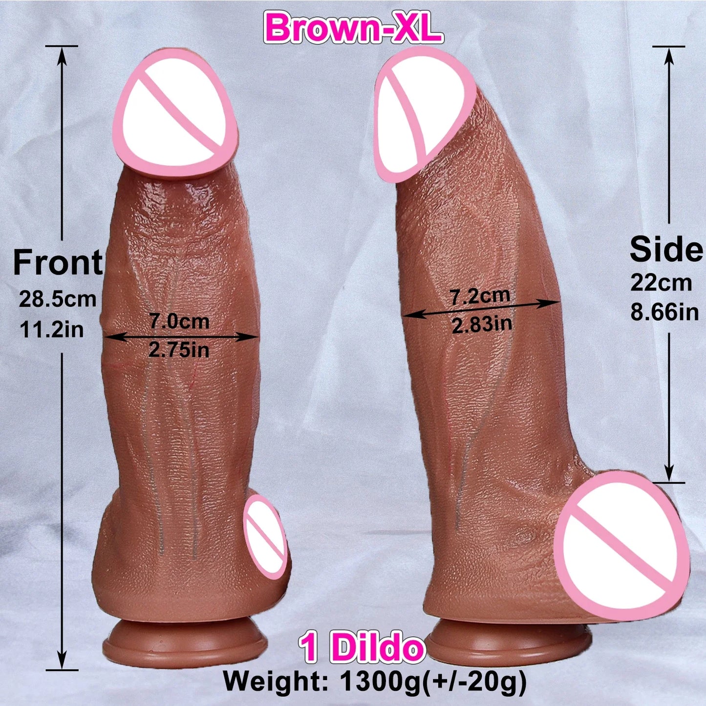 Thick Realistic Dildo with Suction Cup