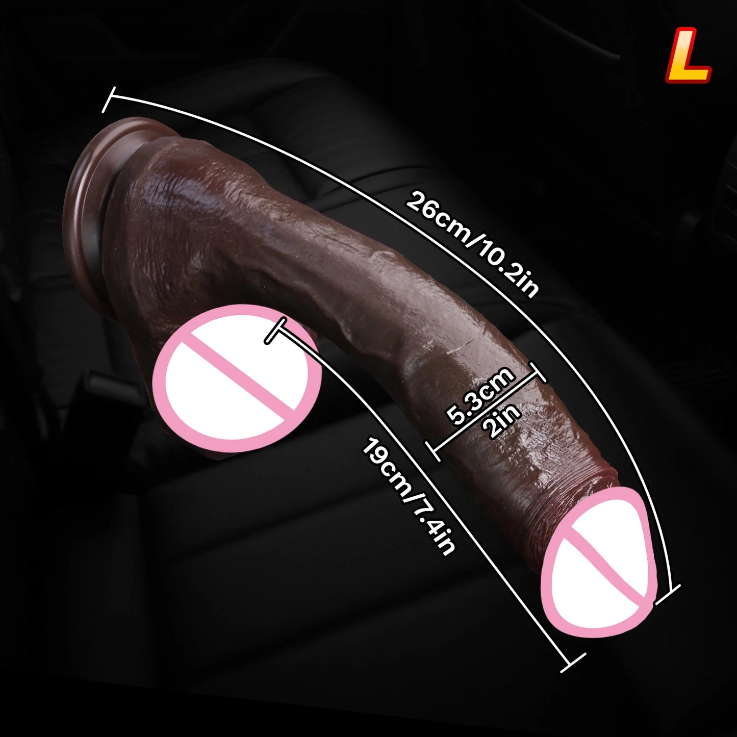 Realistic Silicone Suction Cup Dildo