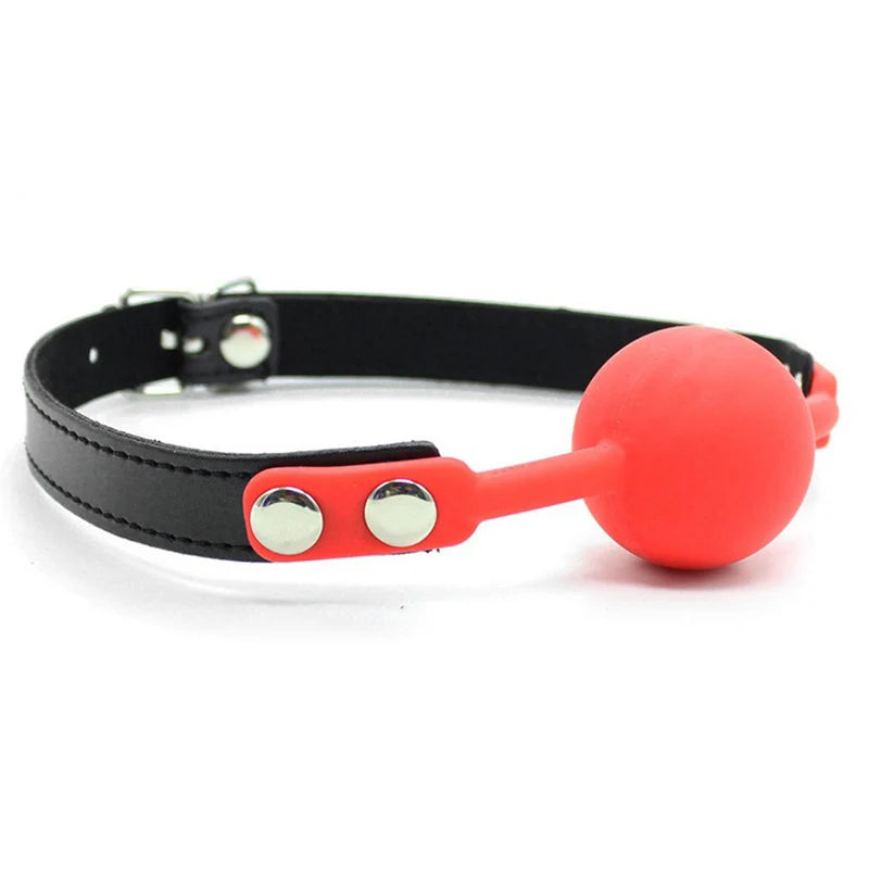 Classic Strap Ball Gag in red