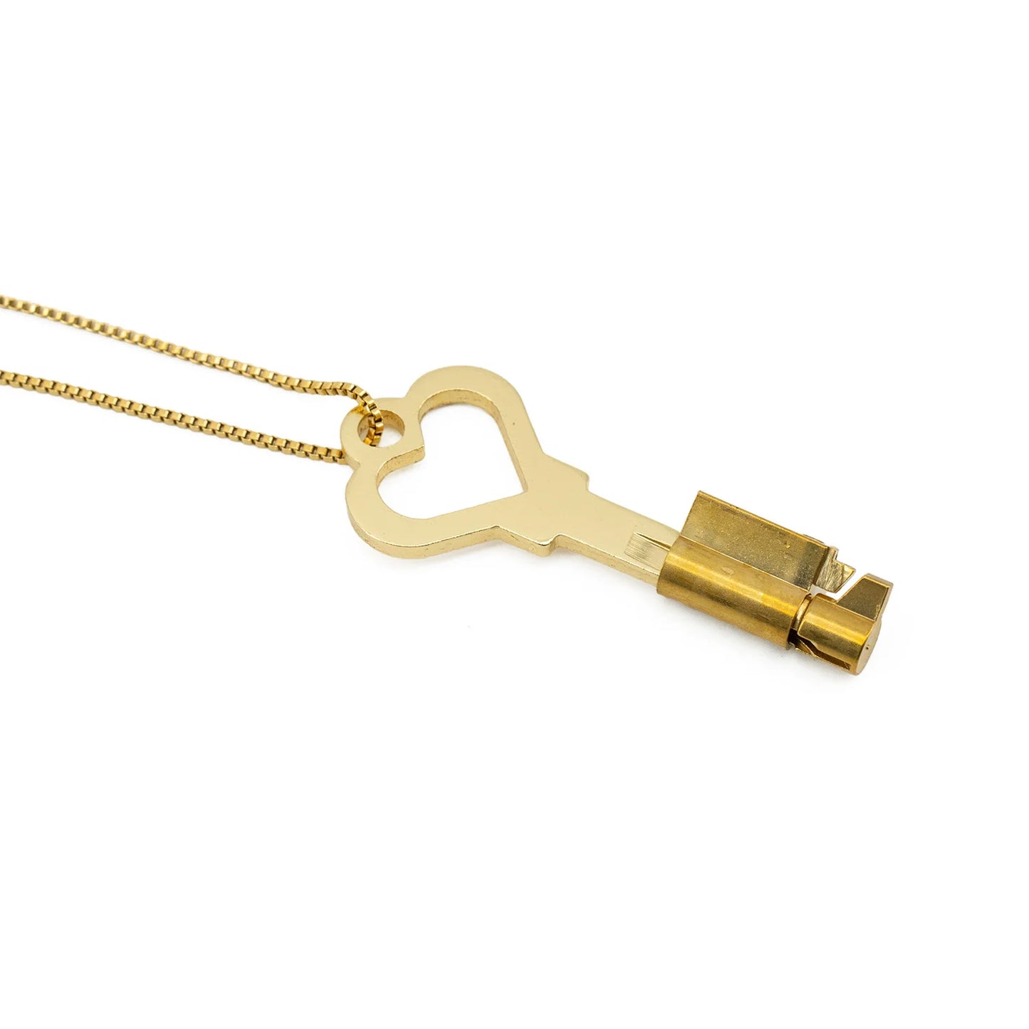 Universal Chastity Key Love Heart Necklace