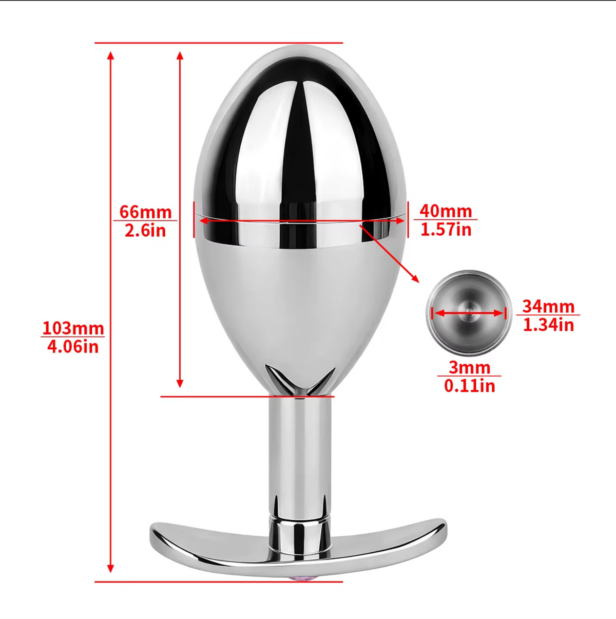Chastity Cage Key Storage Butt Plug – alternative view 12