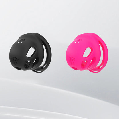 Pink Remote-Control Vibration Chastity Cage – alternative view 4