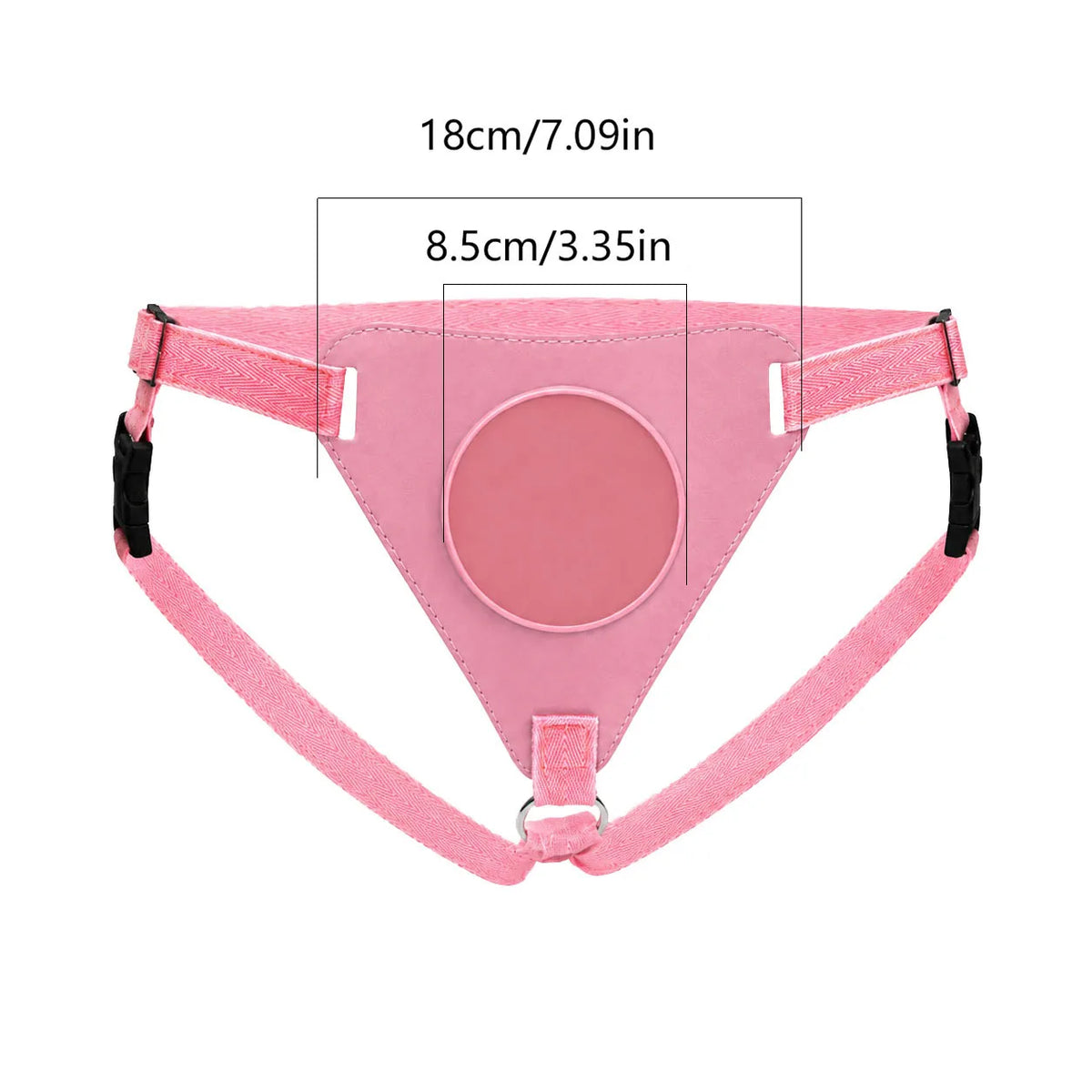 Suction Cup Strap-On Harness – Pink Brief