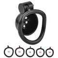 Black Rounded Chastity cage (Urethral Plug Optional)