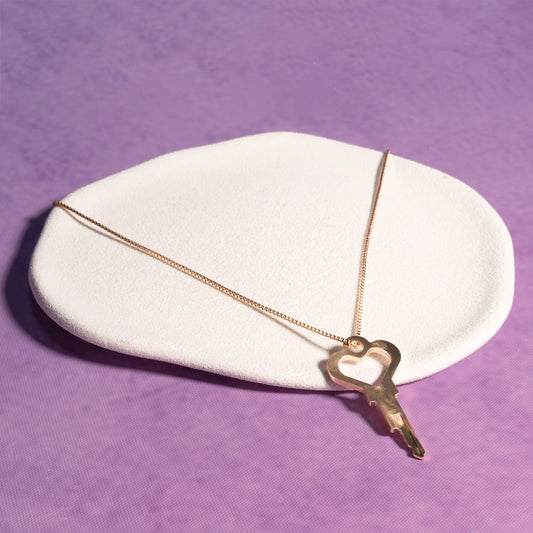 Universal Chastity Key Love Heart Necklace