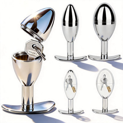 Chastity Cage Key Storage Butt Plug