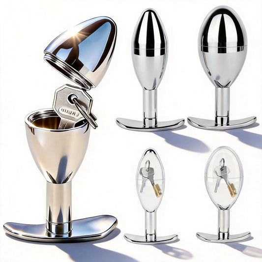 Chastity Cage Key Storage Butt Plug