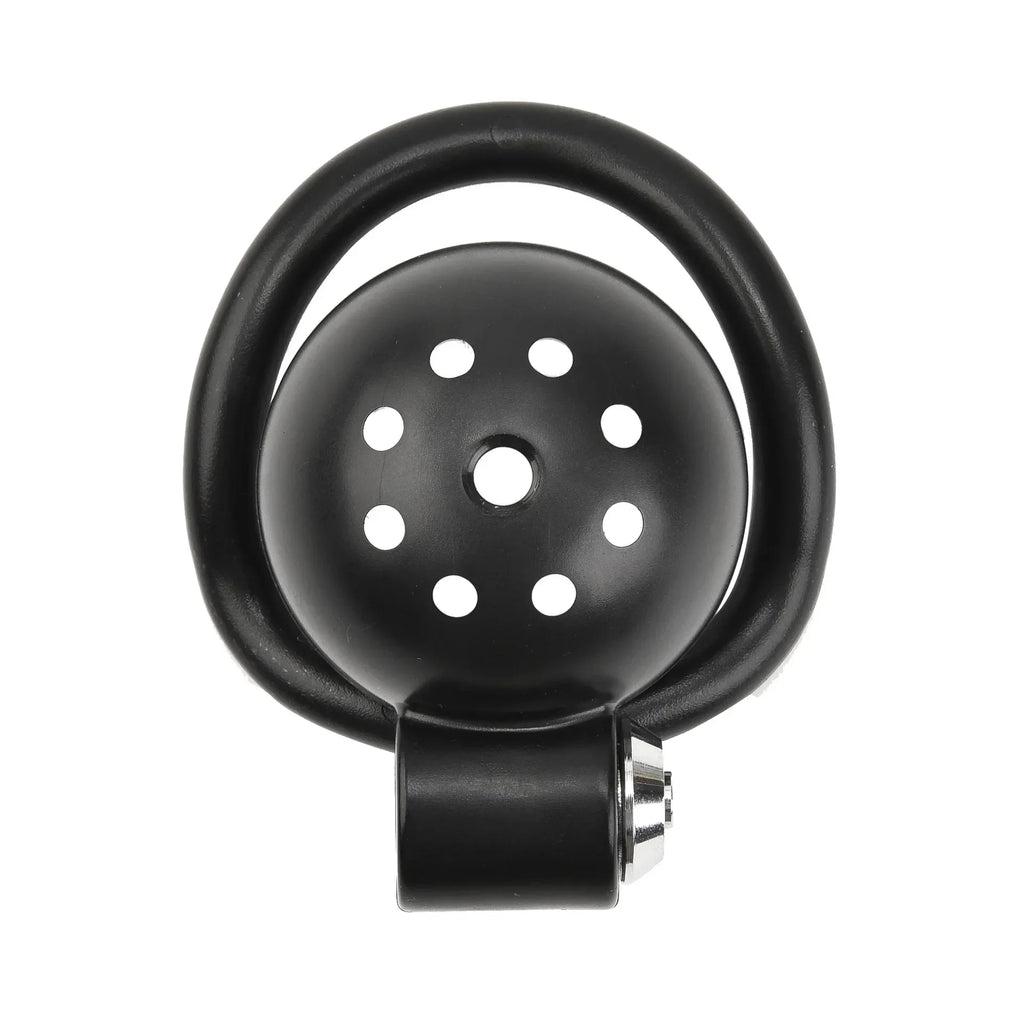 Black Rounded Chastity cage (Urethral Plug Optional)