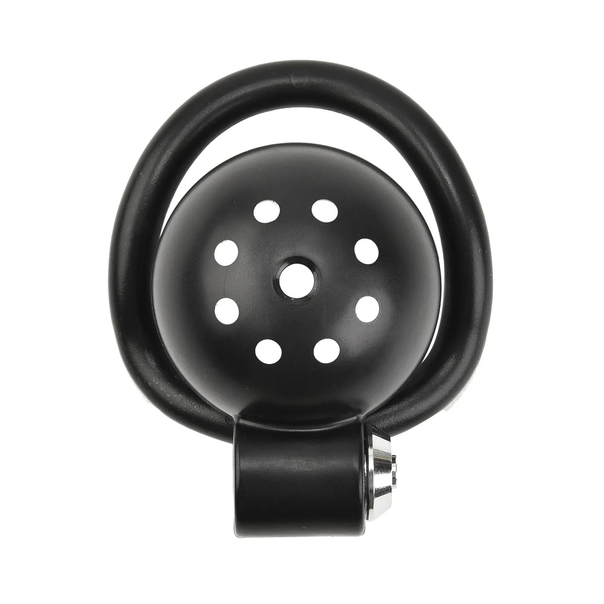 Black Rounded Chastity cage (Urethral Plug Optional)