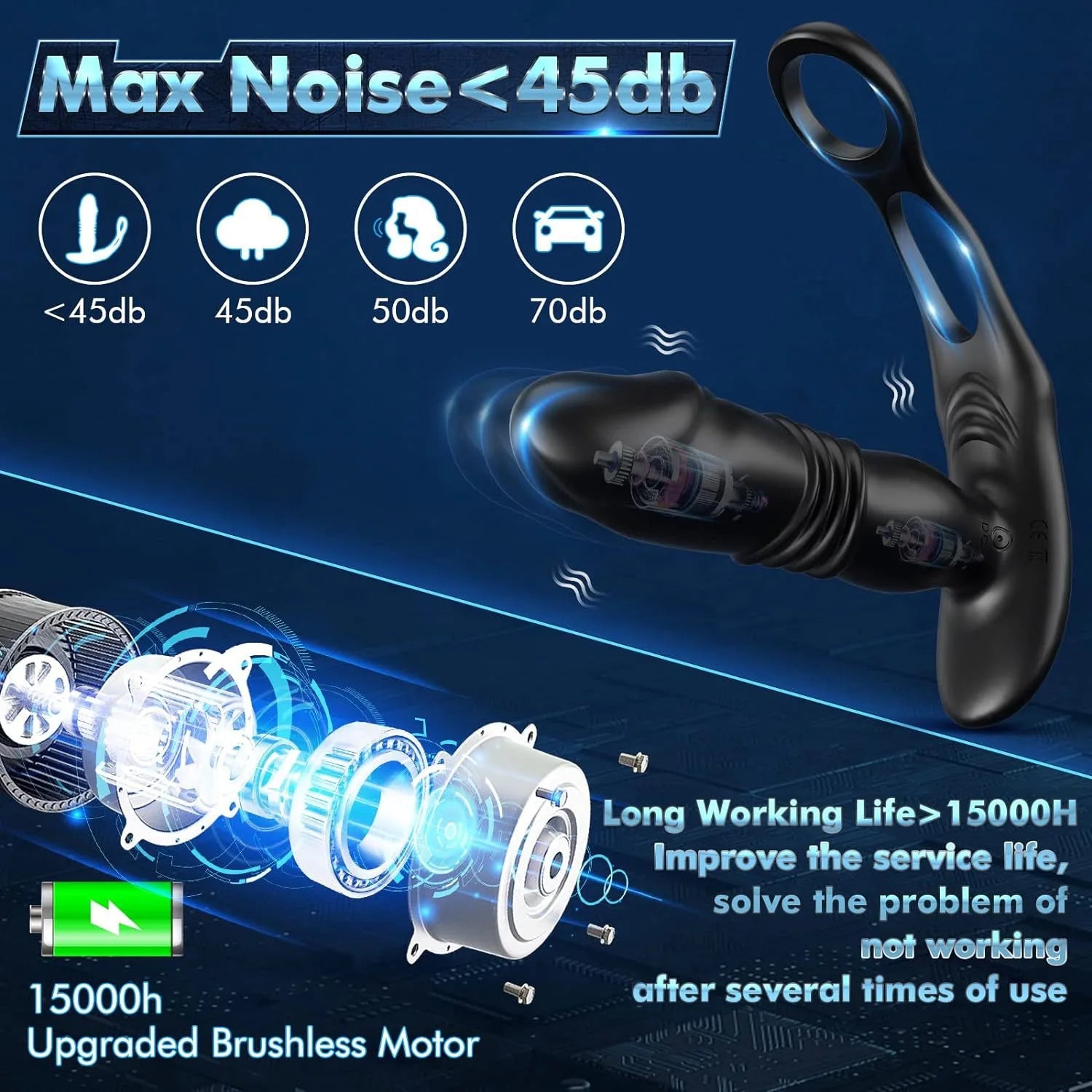 Thrusting Buttplug and Prostate Massager