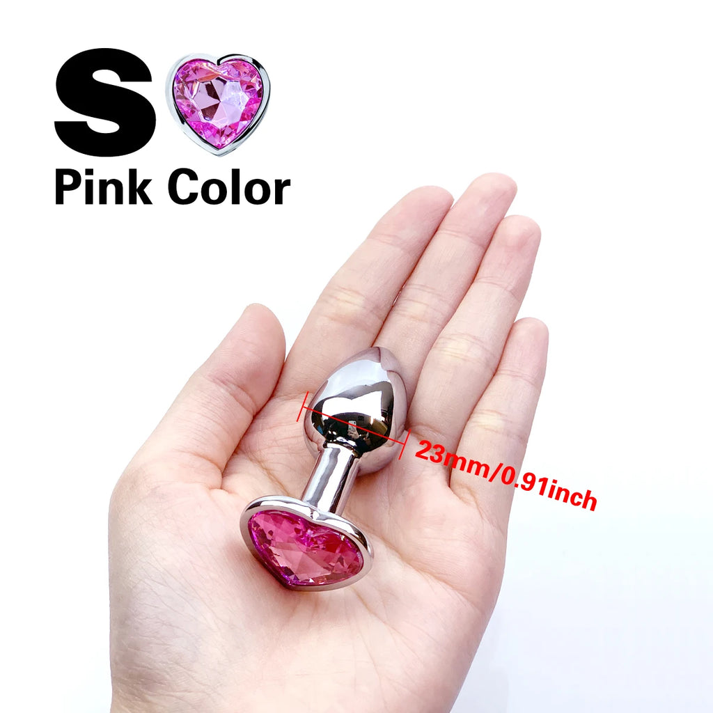 Heart Shape Butt Plug Set (5 Sizes)