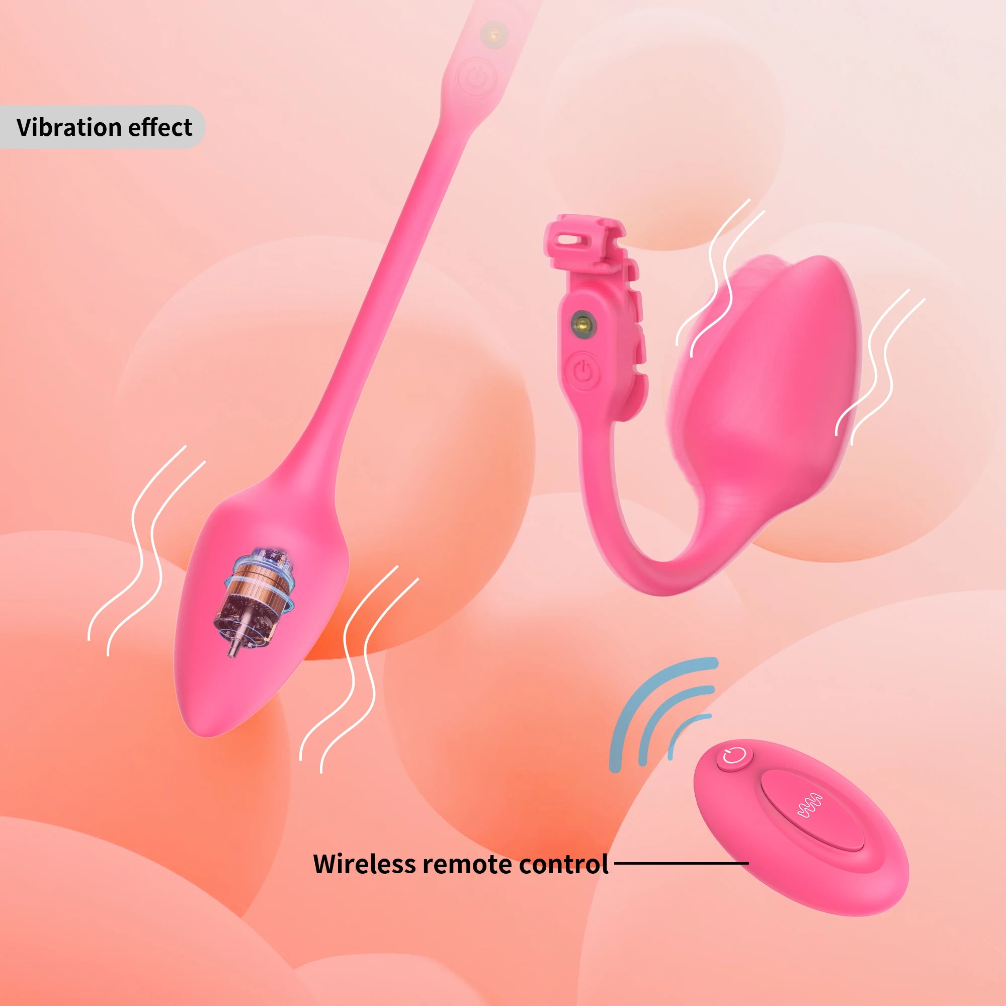 Remote Controlled Vibrating Buttplug Attachment for Chastity Cage