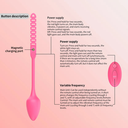 Remote Vibrating Chastity Plug Attachment