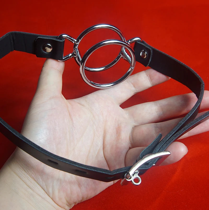 Double O-Ring Gag in silver