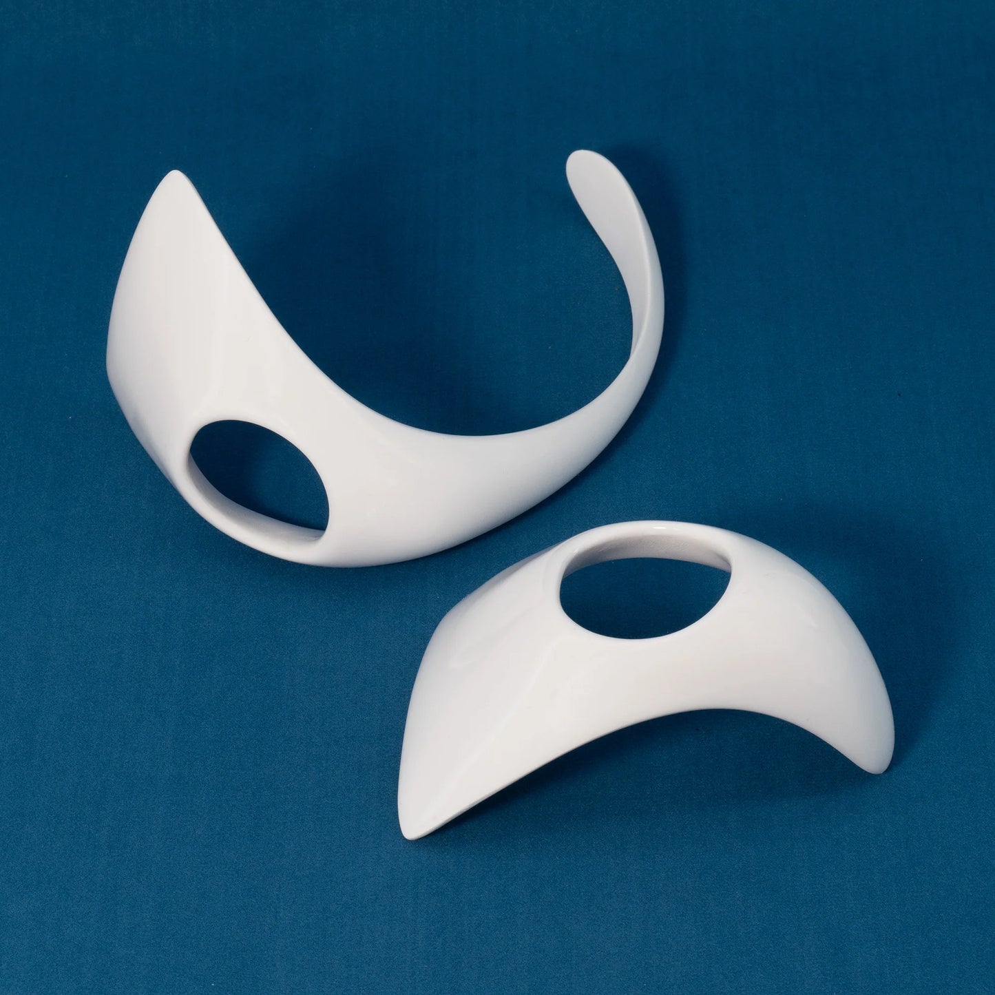 White Rigid Chastity Plate