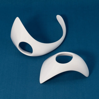 White Rigid Chastity Plate