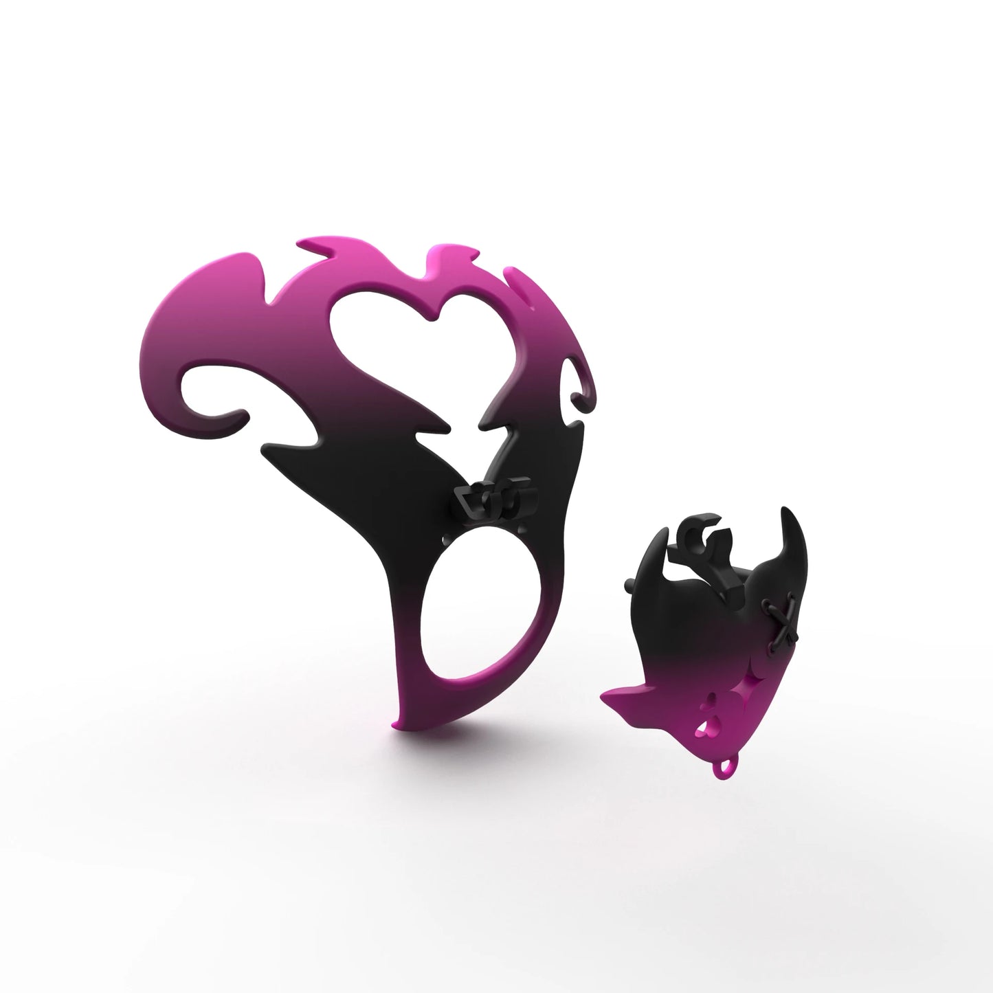 Purple Succubus Chastity Plate Set