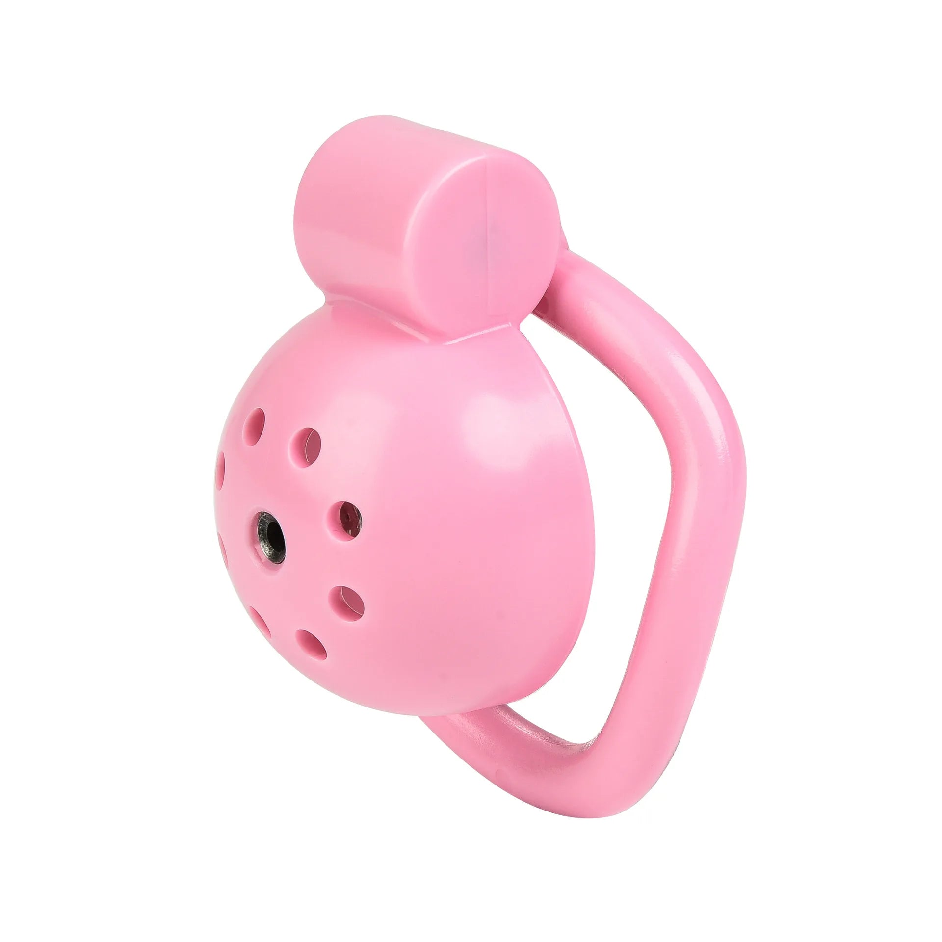 Pink Rounded Chastity cage (Urethral Plug Optional)