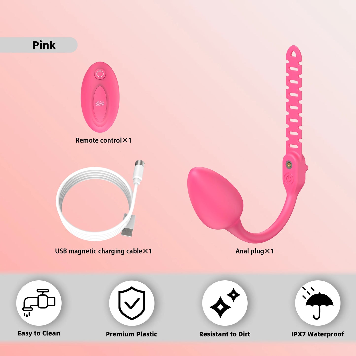 Remote Vibrating Chastity Plug Attachment