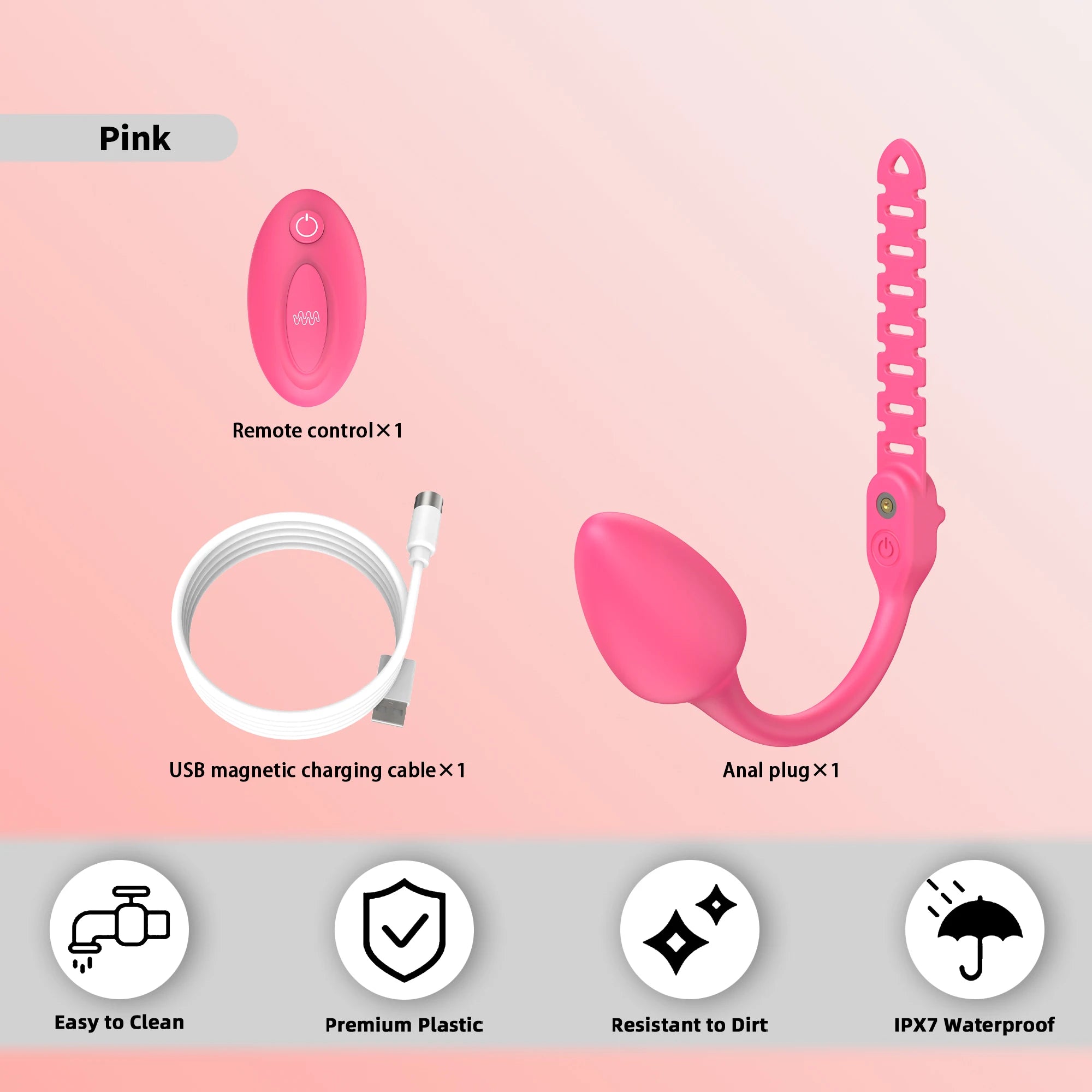 Remote Controlled Vibrating Buttplug Attachment for Chastity Cage