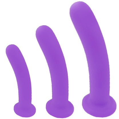 Curved Silicone Strap-On Dildo