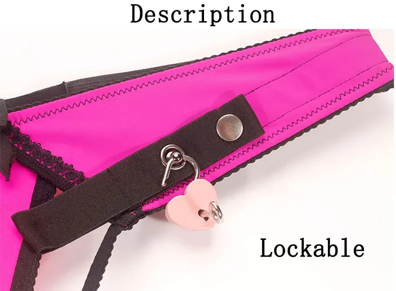 Lockable Chastity Support Harness