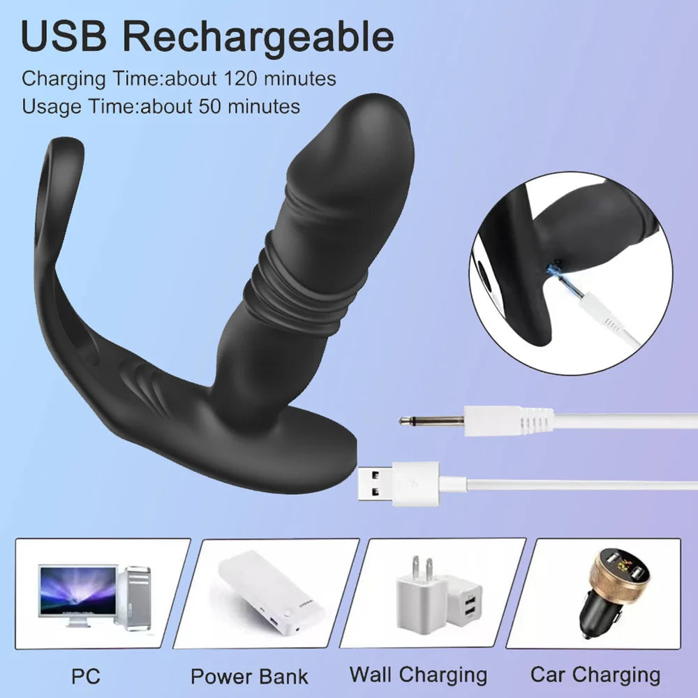 Thrusting Buttplug and Prostate Massager