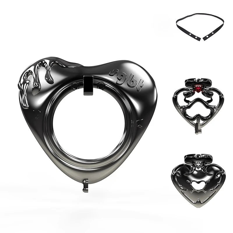 Black Gothic Chastity Cage – alternative view 8