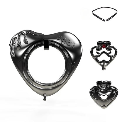 Black Gothic Chastity Cage – alternative view 8