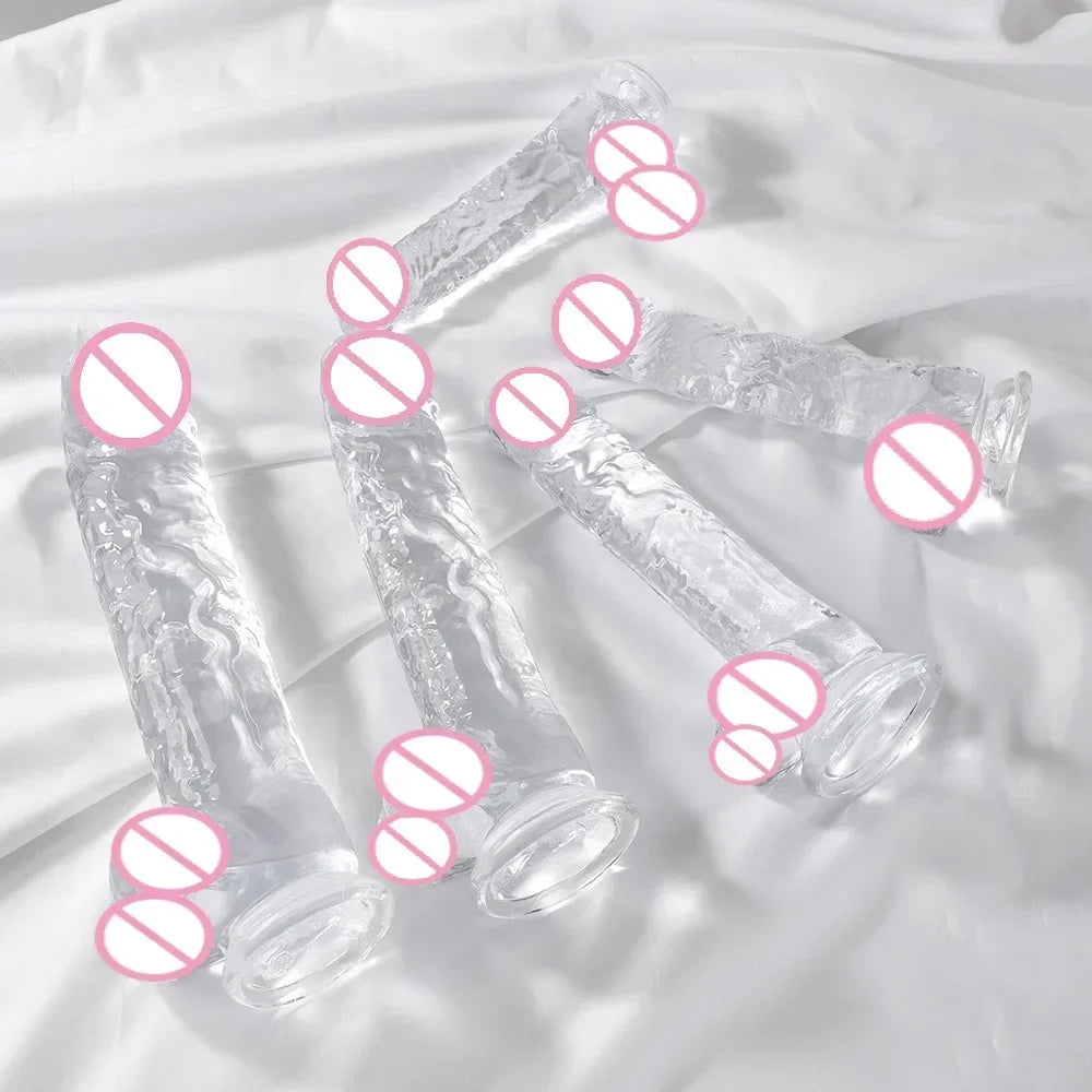 Clear Soft Jelly Dildo