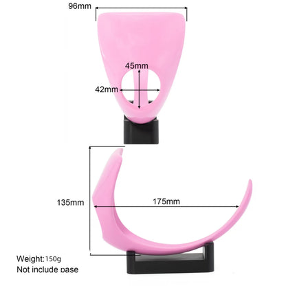 White Rigid Chastity Plate