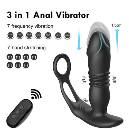 Remote Thrusting Prostate Massager