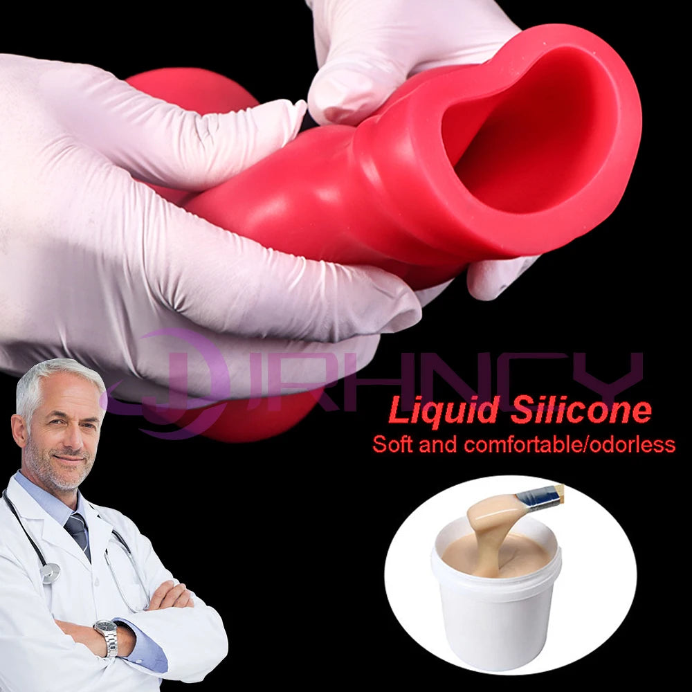 Black Dog Knot Anal Tunnel Butt Plug