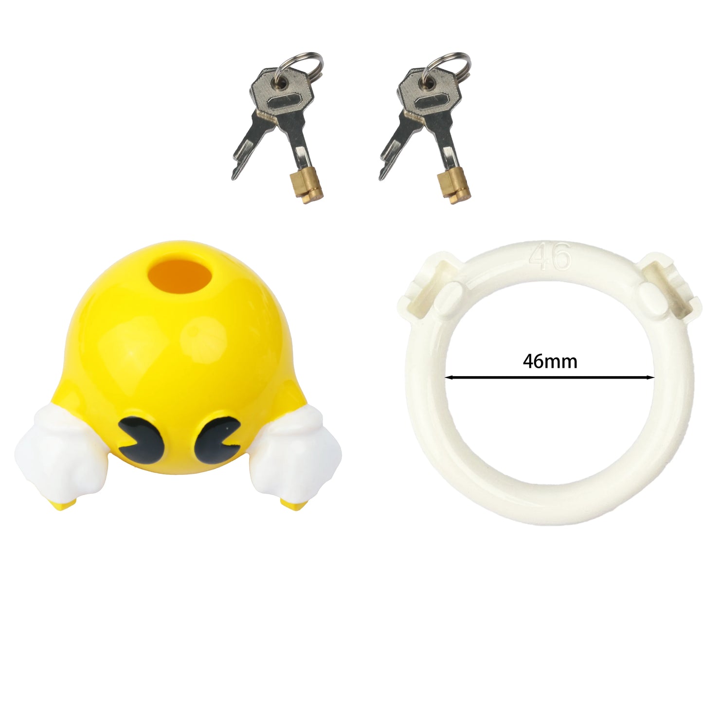 Hungry Yellow Guy Chastity Cage