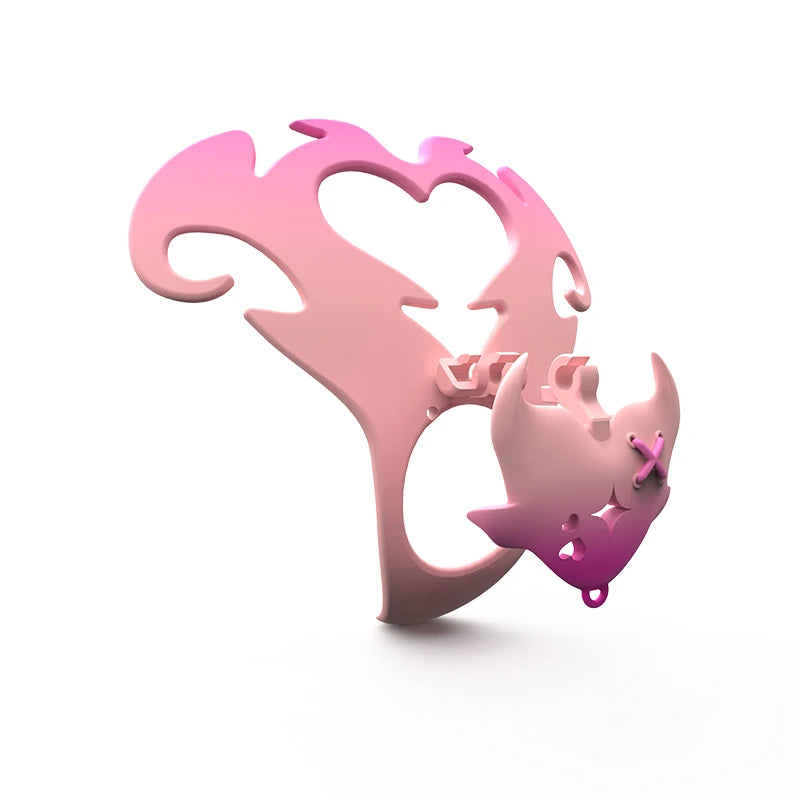 Pink Succubus Chastity Plate Set