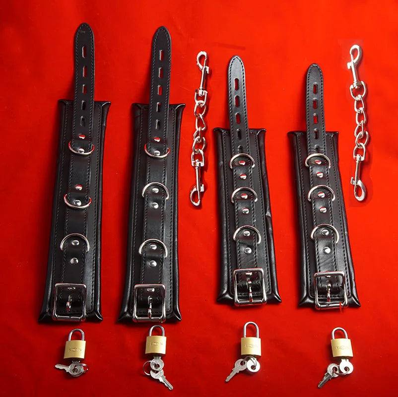 Padded Locking Wrist & Ankle Cuffs – alternative view 2
