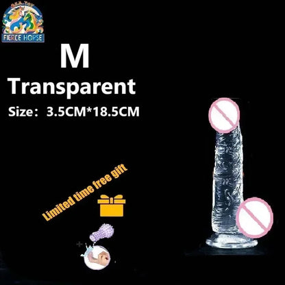 Clear Soft Jelly Dildo