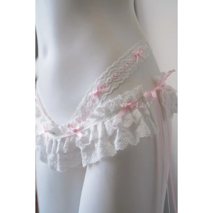 Pink Lace Harness Strap for Chastity Cage – alternative view 8