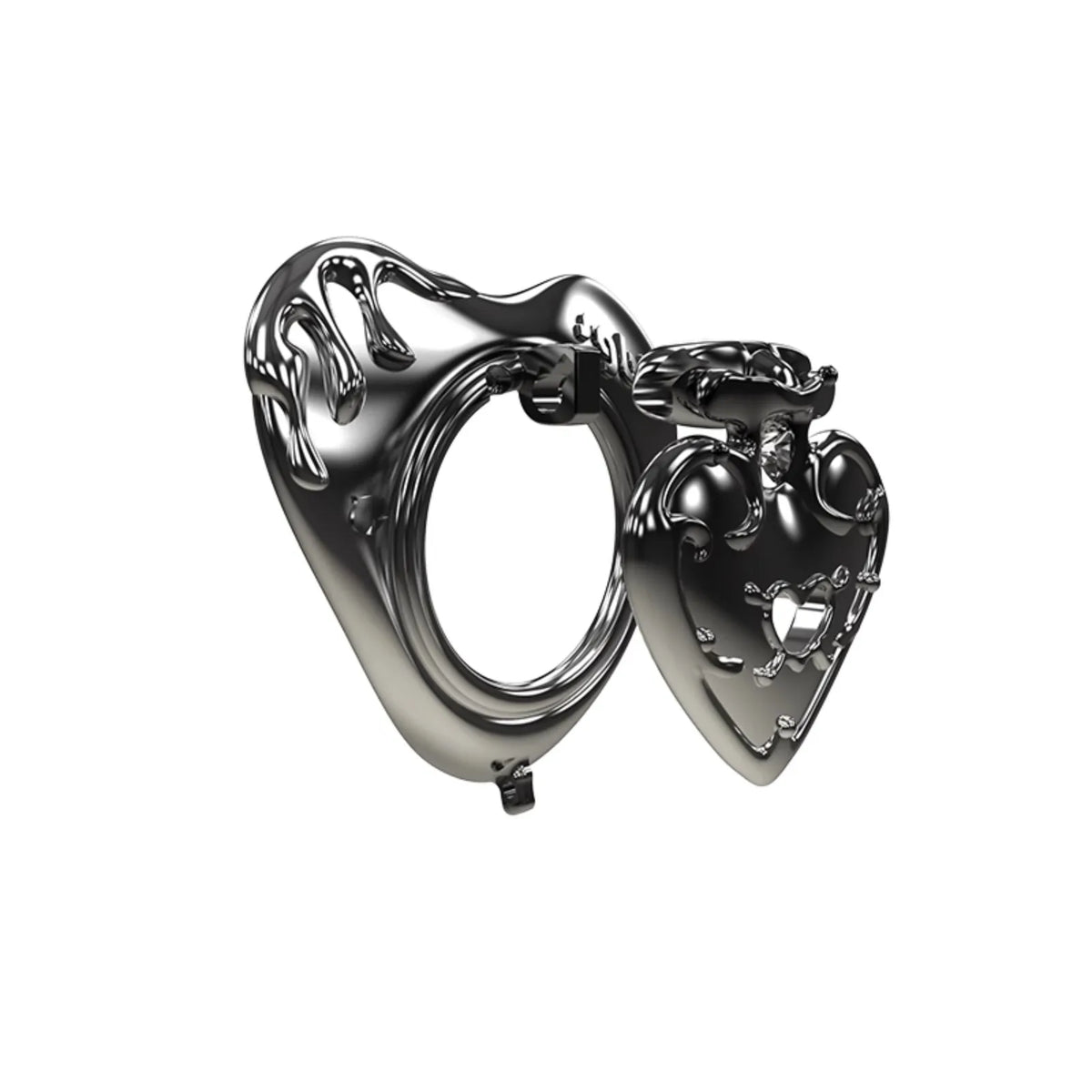 Black Gothic Chastity Cage – alternative view 5