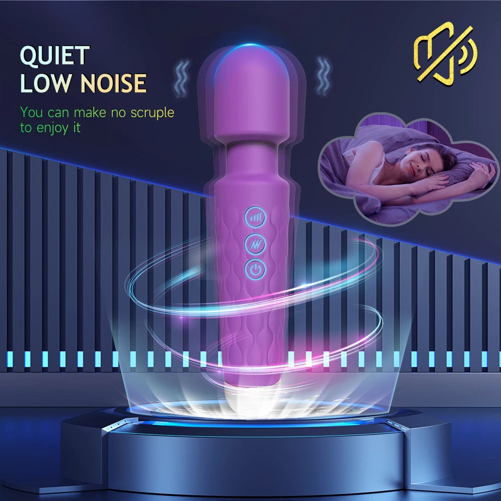 Compact Rechargeable Wand Vibrator