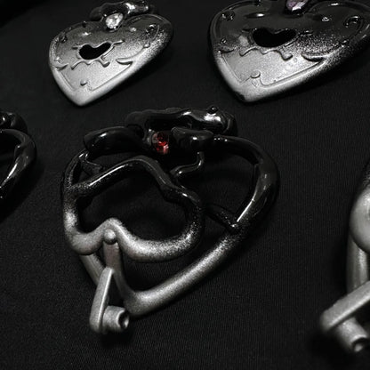 Black Gothic Chastity Cage – alternative view 2