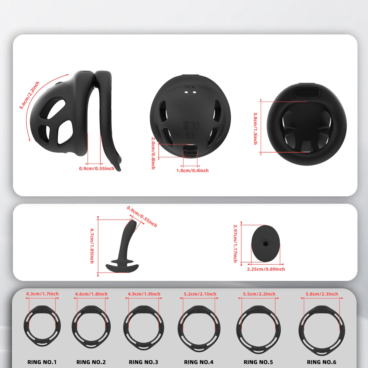 Pink Remote-Control Vibration Chastity Cage – alternative view 7