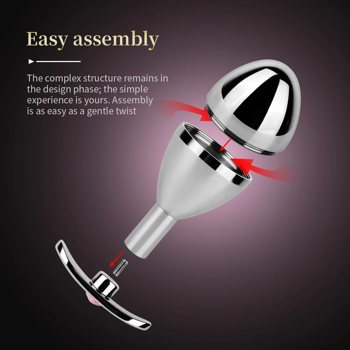 Chastity Cage Key Storage Butt Plug – alternative view 9