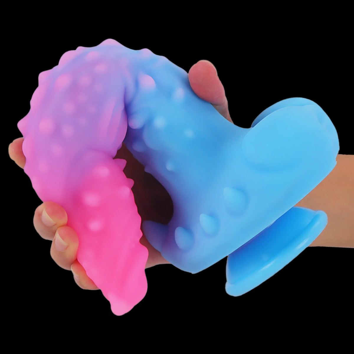 Pink & Blue Alien Fantasy Dildo – flexible