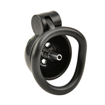Black Rounded Chastity Cage Set