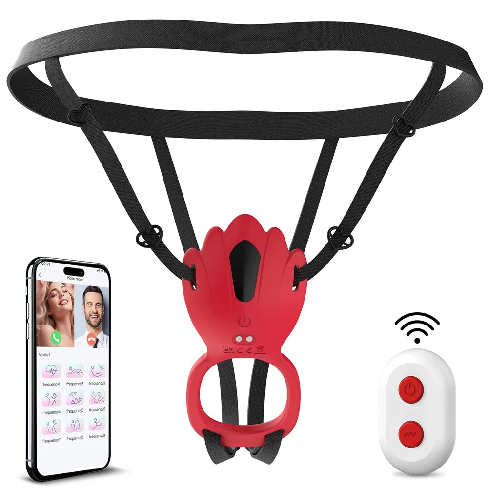 Wearable Clitoral Vibrator Harness