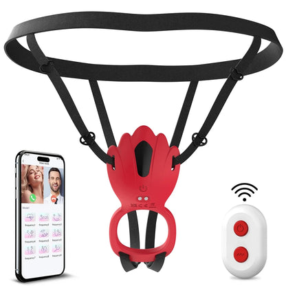 Wearable Clitoral Vibrator Harness